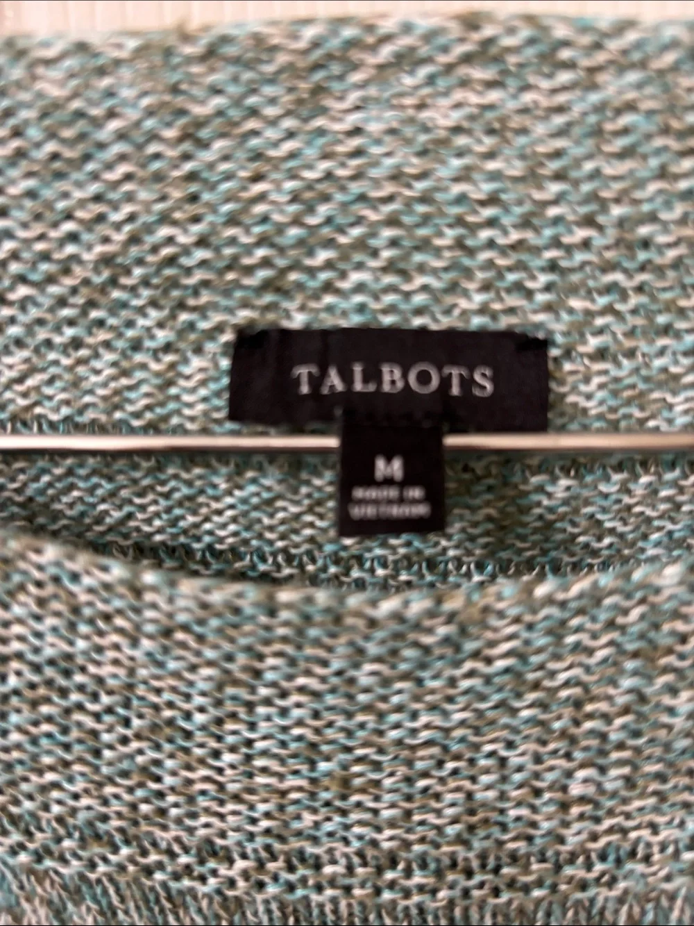 Talbots Mint Green Short-Sleeve Knit Top